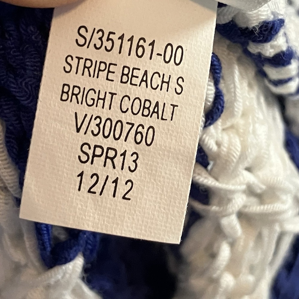 Gap Sweater Knit Top Womens Size M Blue White Stripe Beach Coastal Nautical - Picture 6 of 8